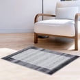 thumbnail image 2 of Haperlare Small Throw Doormat Rug 2'x3' Machine Washable Non Slip Bordered Rug Modern Indoor Mat for Living Room Bedroom Entryway Hallway Laundry, Gray, 2 of 5