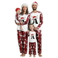 thumbnail image 6 of Linfrsh Christmas Pjs Christmas Pajamas Plaid Deer Family Matching Pajamas Sets Mommy and Me Outfits for Women, Black/White Pink,100, 6 of 7
