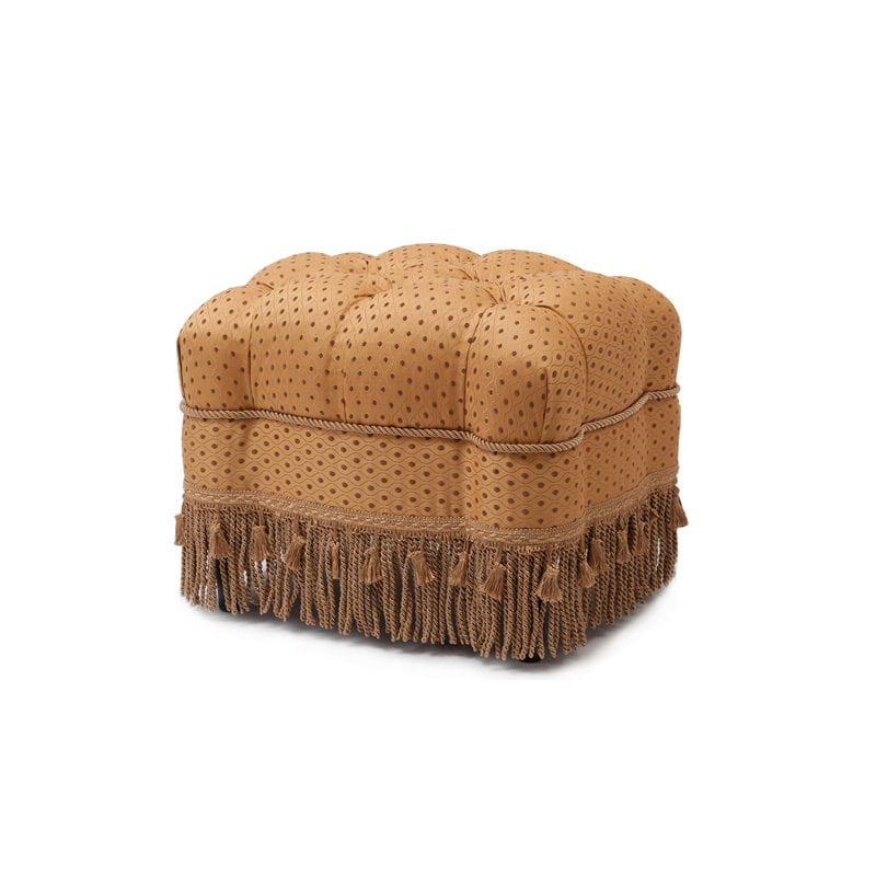 Brika Home Fringed Vanity Stool In Gold Walmart Com