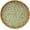 Leaf, variant on XIMEI Round Rattan Tray with Mother of Pearl Inlay, Wooden Base Serving Tray, Decorative Wicker Basket for Table Decor/Storage, Checkerboard 11.8"