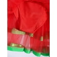 thumbnail image 6 of iEFiEL Kids Girls Christmas Elf Costume Shiny Sequins Ballet Tutus Halter Neck Dance Jumpsuit Skating Leotard Dress Red 10, 6 of 7