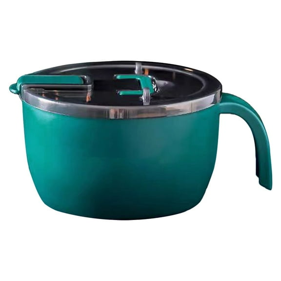 THLKIF Ramen Noodle Bowl with Lid, Microwave Safe Instant Noodles Cooker, Rapid Ramen Bowl for College Dorm, Apartment, Dishwasher-Safe Noodle Pot