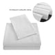 thumbnail image 4 of Juego de sábanas suaves, cubrecama de bolsillo profundo, juego de cama de alta calidad, blanco cremoso, tamaño QUEEN, 4 piezas, 4 of 10