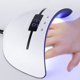 thumbnail image 2 of Lámpara de uñas Lámpara de secado de uñas LED Lámpara de gel de curado con 3 configuraciones de temporizador Luz portátil de esmalte UV (blanca), 2 of 5