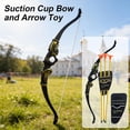 thumbnail image 2 of Plastic Archery Set with Suction Cup Arrows, 8m Draw Range, Fun Outdoor Target Practice Toy, 2 of 8