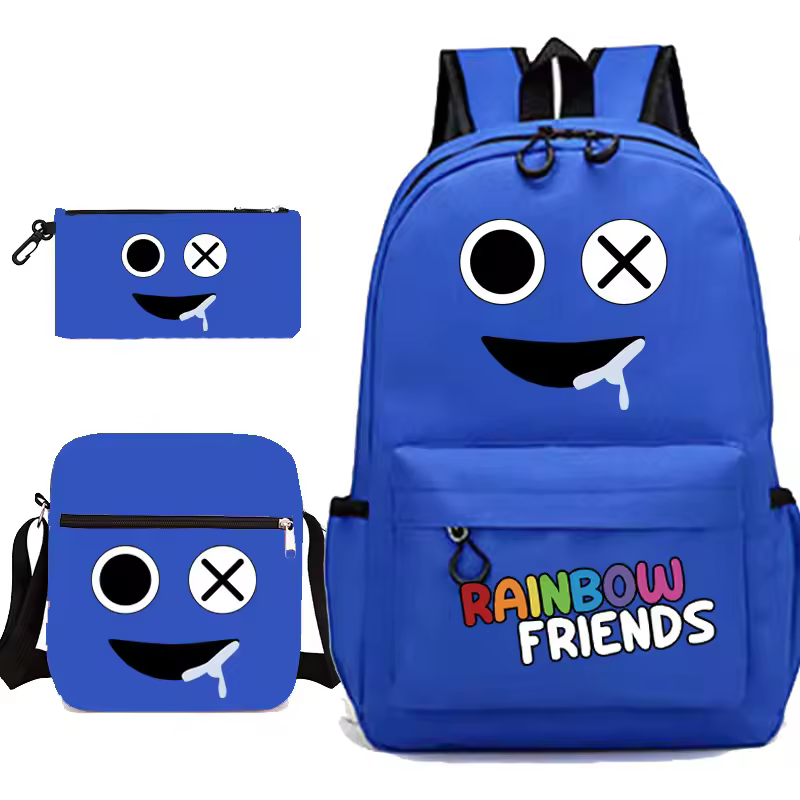 thumbnail image 1 of Mochila Estudiante Niños, 3 Piezas Mochila Niños, Cartoon Character Backpack, Student Shoulder Bag Kids Teenager Pencil Bag,, 1 of 5