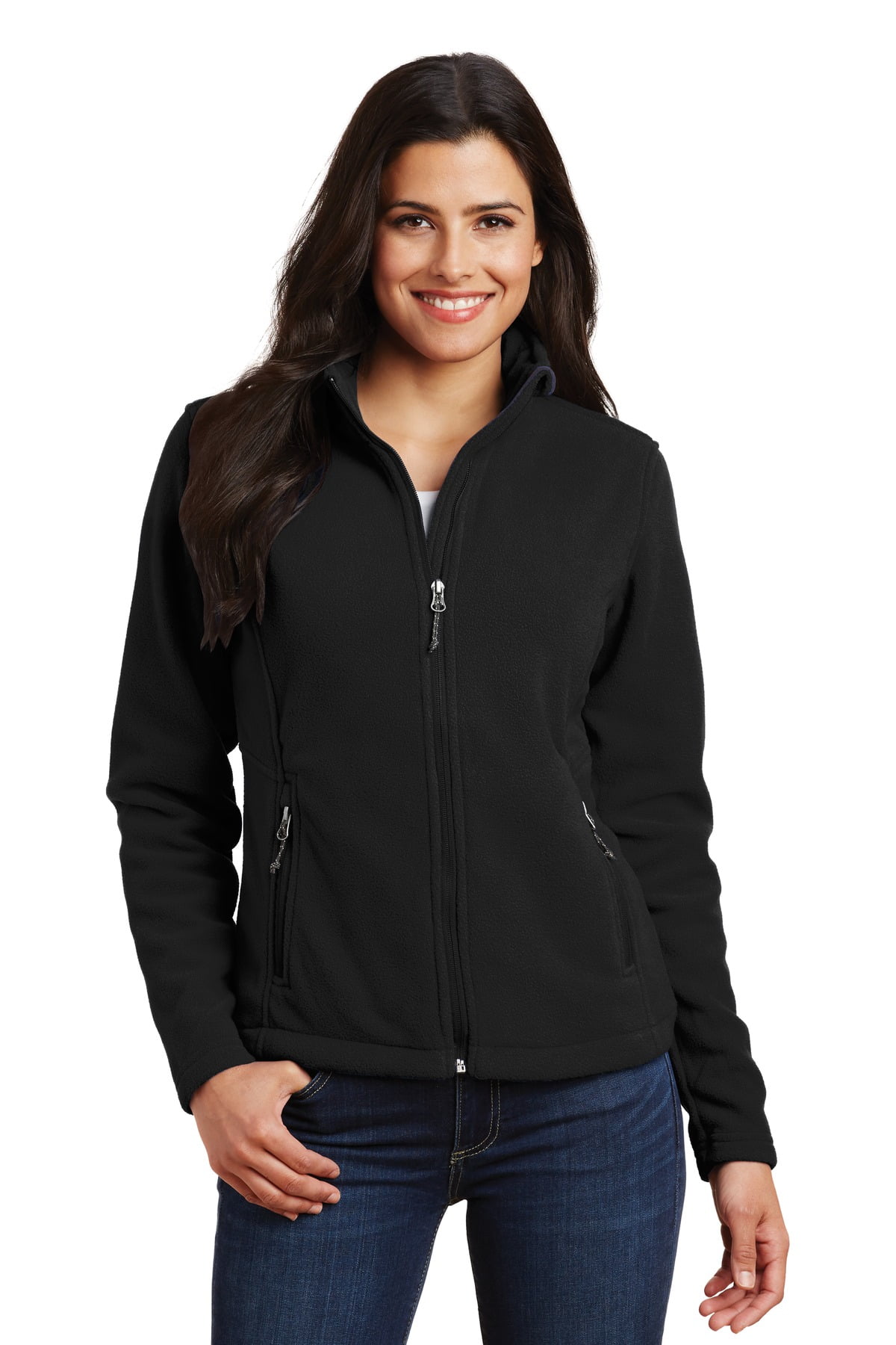 Ladies Black Fleece Jackets