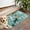 Dog Pattern With, variant on Pug and Footprint Door Rugs,Washable Non Slip Door Mats Indoor,Decorative Door Mats,Entry Mat Indoor for Entrance,Bedroom,Kitchen,Bathroom,17"x30"