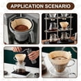 thumbnail image 3 of M Buder 200 Count Coffee Filters 2-4 Cup, Unbleached Coffee Filters, Natural Disposable Filter Paper for Coffee Maker, 3 of 8