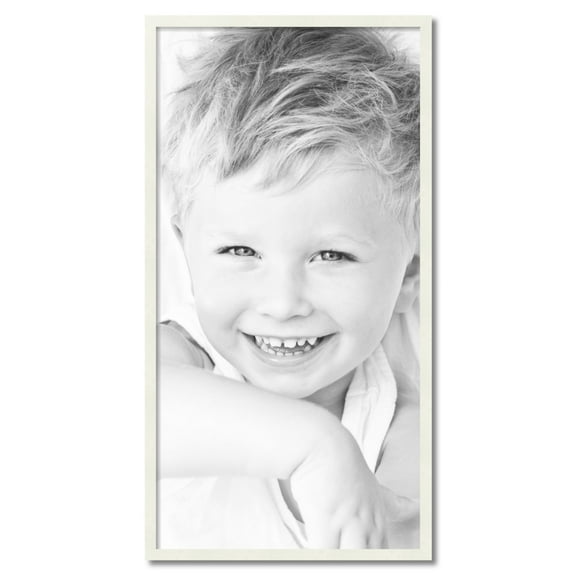 ArtToFrames 23" x 45" White Picture Frame, 23x45 inch White Wood Poster Frame (WOM-5138)