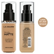 L.A. COLORS Liquid Truly Matte Foundation, Soft Beige, 1.35 fl oz