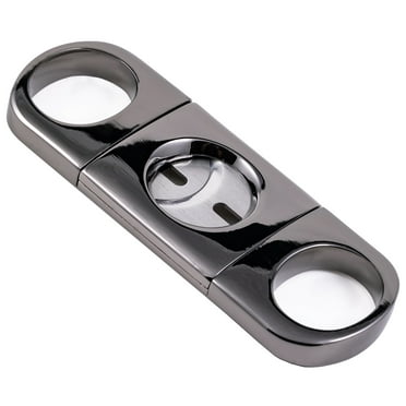 Heavy Body Guillotine Cigar Cutter - 60 Ring Gauge - Gun Metal
