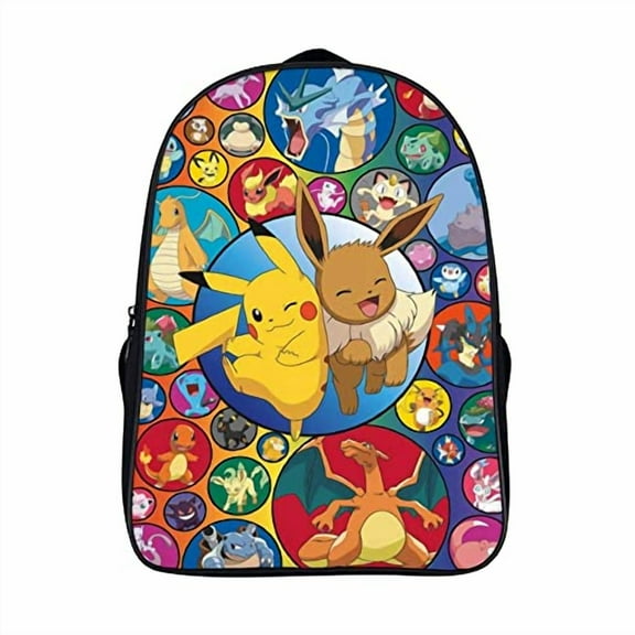 Colorful Anime Cartoon Backpack - Lightweight Water-Resistant Daypack with Breathable Straps - Large Capacity Casual Bag for Daily Travel, Hobbies & Young Adventurers