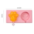 thumbnail image 2 of Molde para PALETAS de hielo Xiaomin silicona 3 unidades con tapa Hecho en casa color rosa, 2 of 9
