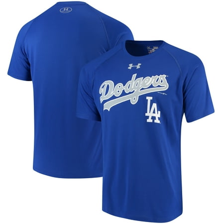 Raglan Performance Tee - Men's Under Armour Royal Los Angeles Dodgers Tech Performance Raglan Sleeve T-Shirt