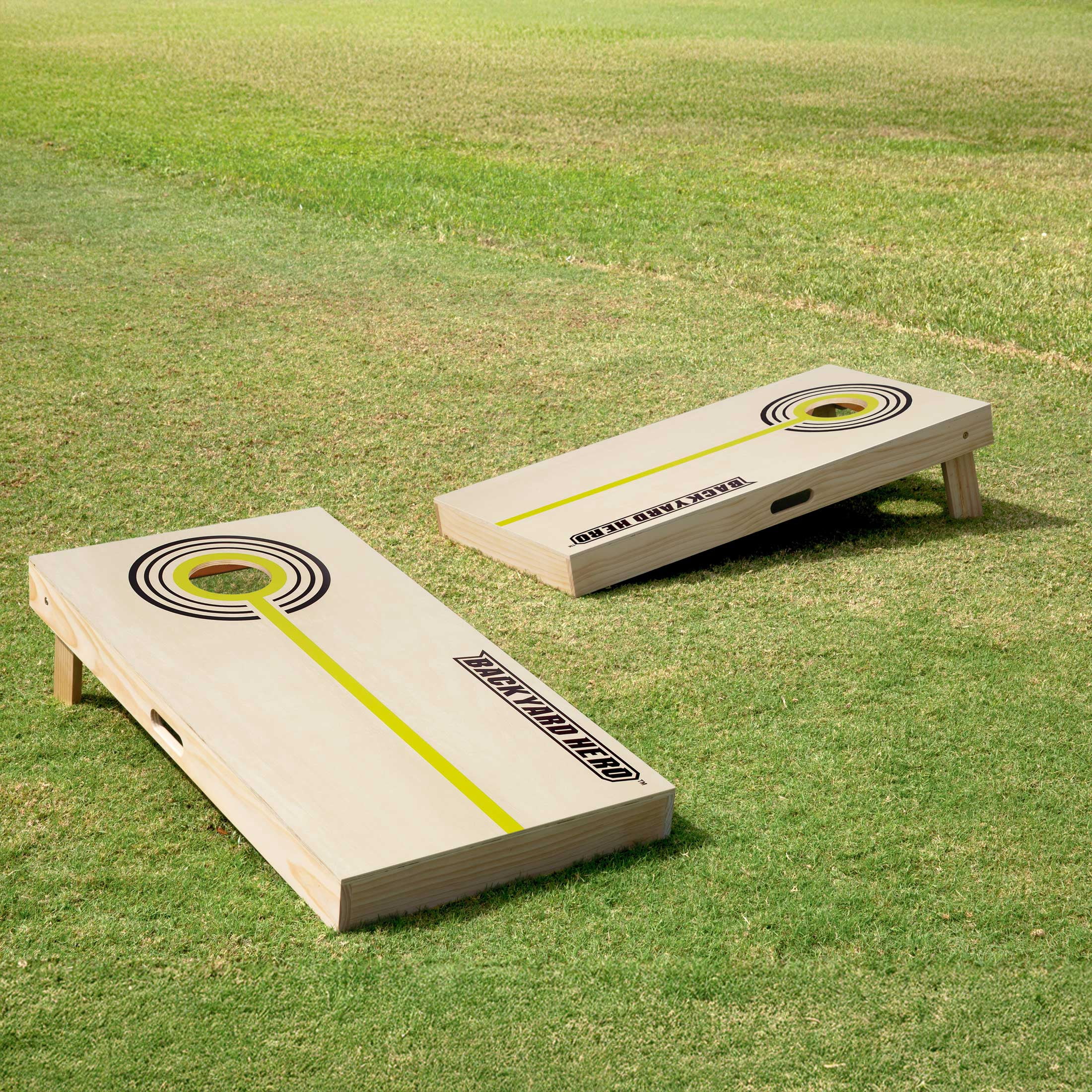 Official Size Cornhole Bean Bag Toss Set 4 ft x 2 ft by Backyard Hero