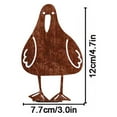 thumbnail image 3 of Metal Seagull Ornament, Cosmug Rusty Metal Bird Silhouette, Decorative Outdoor Garden Art, for Garden Decor, Yard Decor, Fence Decor and Outdoor Display, Color A, 3 of 7