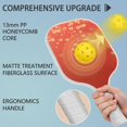 thumbnail image 2 of Pickleball Paddles Set Of 2, Fiberglass Surface, Love Romantic Valentine Print, 4 Balls & Bag, 2 of 5