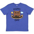 thumbnail image 3 of Inktastic Happy Groundhog Day Cute Youth T-Shirt, 3 of 5