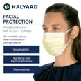 thumbnail image 4 of HALYARD Single-Use, Disposable Earloop Medical Mask, Designed For Short-Term Wear, Pleat-Style with Earloops, Yellow, 47117 (Box of 50), 4 of 4