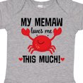 thumbnail image 4 of Inktastic Memaw Loves Me Grandson Boys or Girls Baby Bodysuit, 4 of 5