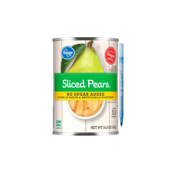 KR Canned Sliced Pears No Sugar Added 43.5 OZ 3-CAN