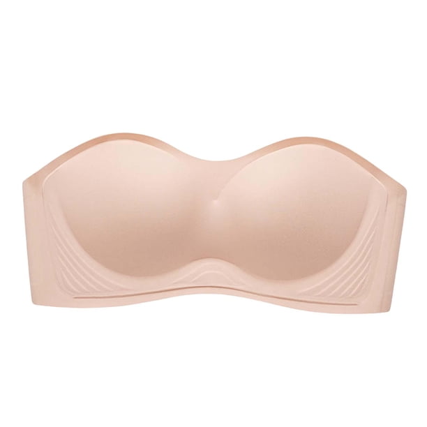invisible Ropa interior cómoda antideslizante push up Mujeres sin tirantes Piel XL jinwen sujetador de mujer