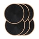 thumbnail image 1 of Juego 6 Manteles Individuales Redondos 15" Negro Trenzado | Lavables, Antideslizantes, Resistentes al Calor, 1 of 9