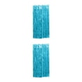 thumbnail image 1 of Transemion Foil Fringe Good Demonstrating Effect For Birthday Anniversary Wedding Foil Fringe Curtain Party Backdrop Foil Curtain Light Blue 3*1m 2Set, 1 of 5