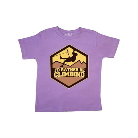 

Inktastic I d Rather Be Climbing Gift Toddler Boy or Toddler Girl T-Shirt