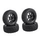 thumbnail image 2 of Juego de 4 neumáticos para coche RC, accesorios de goma, banda de rodadura todoterreno, esponja resistente al desgaste. ruedas multirradio, 2 of 8