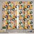 thumbnail image 2 of Ambesonne Music Valance & Curtain, Cassette Radio Vinyl, 55"x45", Multicolor, 2 of 7