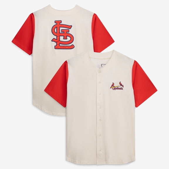 Men's Profile Cream St. Louis Cardinals Big & Tall Full-Button Jersey