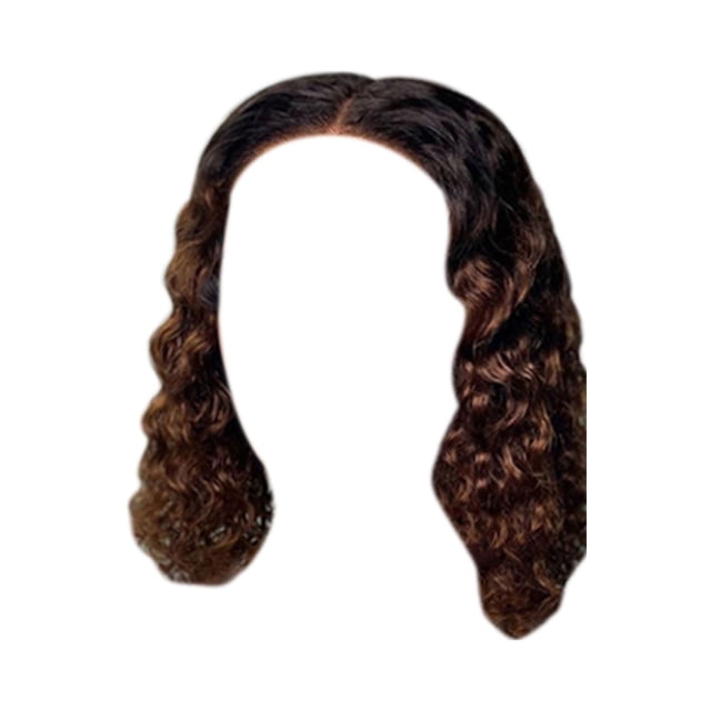 Peluca Rizada Corta de Mujer - Diadema Dorada, Fibra Sintética, Ajustable - para Juego de Rol de Fiesta Diario