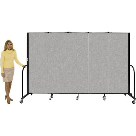 - Screenflex CFSL403 Screenflex 3 Panel / L-5 9 / H-4 Gray-Free Standing Room Dividers-3 Panel CFSL403