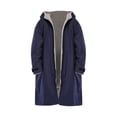 thumbnail image 1 of Chaqueta cortavientos unisex impermeable, gabardina ligera impermeable con cremallera, Oscuro L Talla Azul Talla Gris, 1 of 9