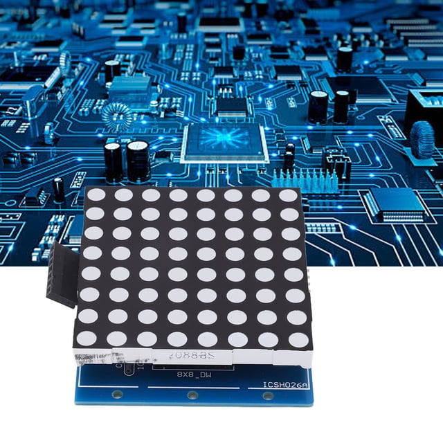 Módulo De Control De Matriz LED, Kit De Visualización De Módulo De Matriz LED De 64 Bits Confiable DC5V Extensible 8x8 Para Placa De Expansión De Sensor