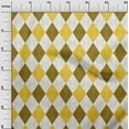 thumbnail image 3 of oneOone Cotton Cambric Yellow Fabric Check Argyle Fabric For Sewing Printed Craft Fabric By The Yard 56 Inch Wide, 3 of 5
