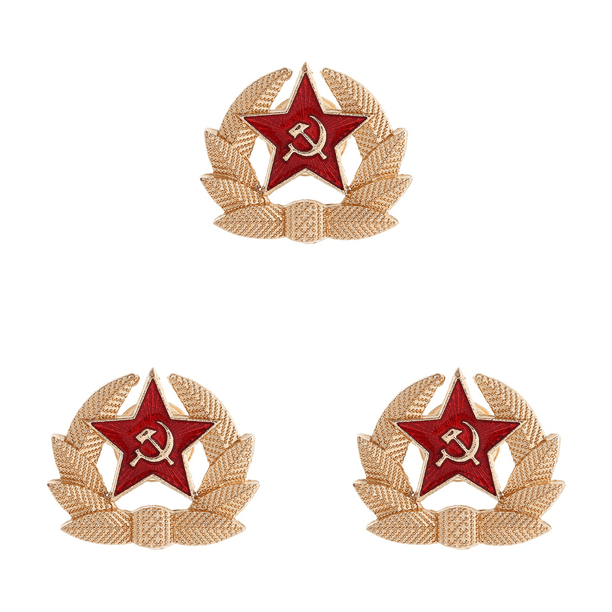 Broche Esmaltado CCCP URSS Símbolo Antigua Unión Soviética Pines Solapa (estrella Trigo)