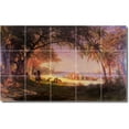 thumbnail image 1 of Ceramic Tile Mural-Albert Bierstadt Historical Backsplash Tile Mural 30. 30" w x 18" h using (15) 6 x 6 ceramic tiles, 1 of 3