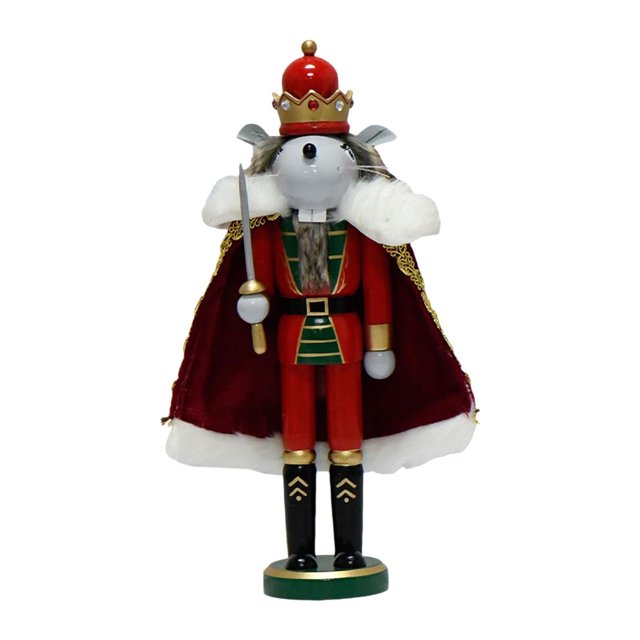 HILABEE Cascanueces de Navidad Rey Ratón Figura de mesa Estatua Cascanueces Figura