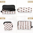 thumbnail image 5 of Hair Tool Organizer Bag with Heat Resistant Mat Removable Travel Storage Case for Hot Air Brushes Curling Irons Red Roses and Golden Leaves, 5 of 8