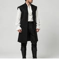 thumbnail image 4 of Men'S Medieval Renaissance Sleeveless Costume Vest Robe For Halloween Party Cosplay Role Play Themed Event Masquerade Dress Up Outfit, 4 of 5