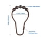 thumbnail image 2 of Ansxiy Ganchos Para Cortinas De Ducha Anillos Anillos De Cortina De Ducha De Metal Inoxidable Para Cortinas De Barras De Ducha De Baño - Juego De 12 Bronce, 2 of 5