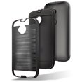 thumbnail image 5 of Moto E Case, (2nd Generation) 2-Piece Style Hybrid Shockproof Hard Case Cover with [Premium Screen Protector] Hybird Shockproof And Circlemalls Stylus Pen (Black), 5 of 7