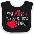 thumbnail image 3 of Inktastic My First Valentines Day Red Hearts Boys or Girls Baby Bib, 3 of 4