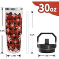 thumbnail image 2 of Ghost Halloween Gifts for Women Girls, Cute Spooky Stainless Steel Insulated Travel Coffee Cup, 30 oz Tumbler with Top Handle and Flip Straw, Holiday Birthday Water Bottle for Him Her, 2 of 6