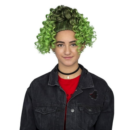 Eliza Zombie Costume Accessory Green Deluxe Wig