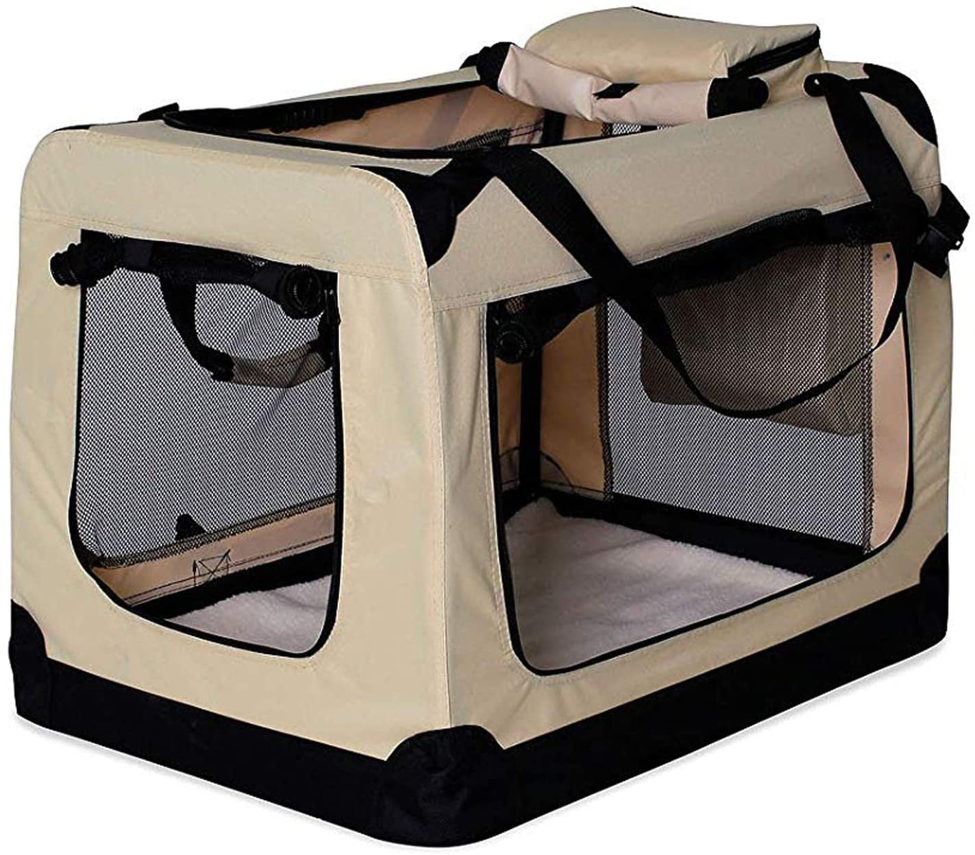 Pet Dog Cat Puppy Portable Travel Carry Carrier Tote Cage Bag Crates Kennel UK 
