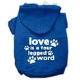 thumbnail image 4 of Pet Dog  Cat Hoodie Screen Printed, "Love Is A Four Legged Word", 4 of 10